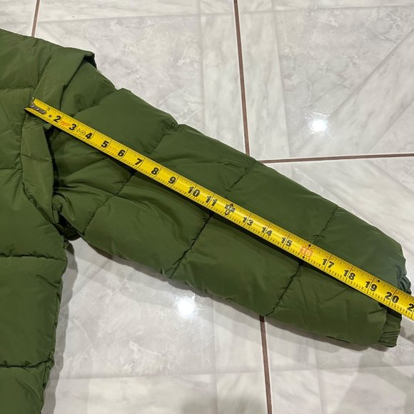 NWT We Wore What Green Puffer Vest Jacket Removable Sleeves Outerwear Womens S - Picture 6 of 12